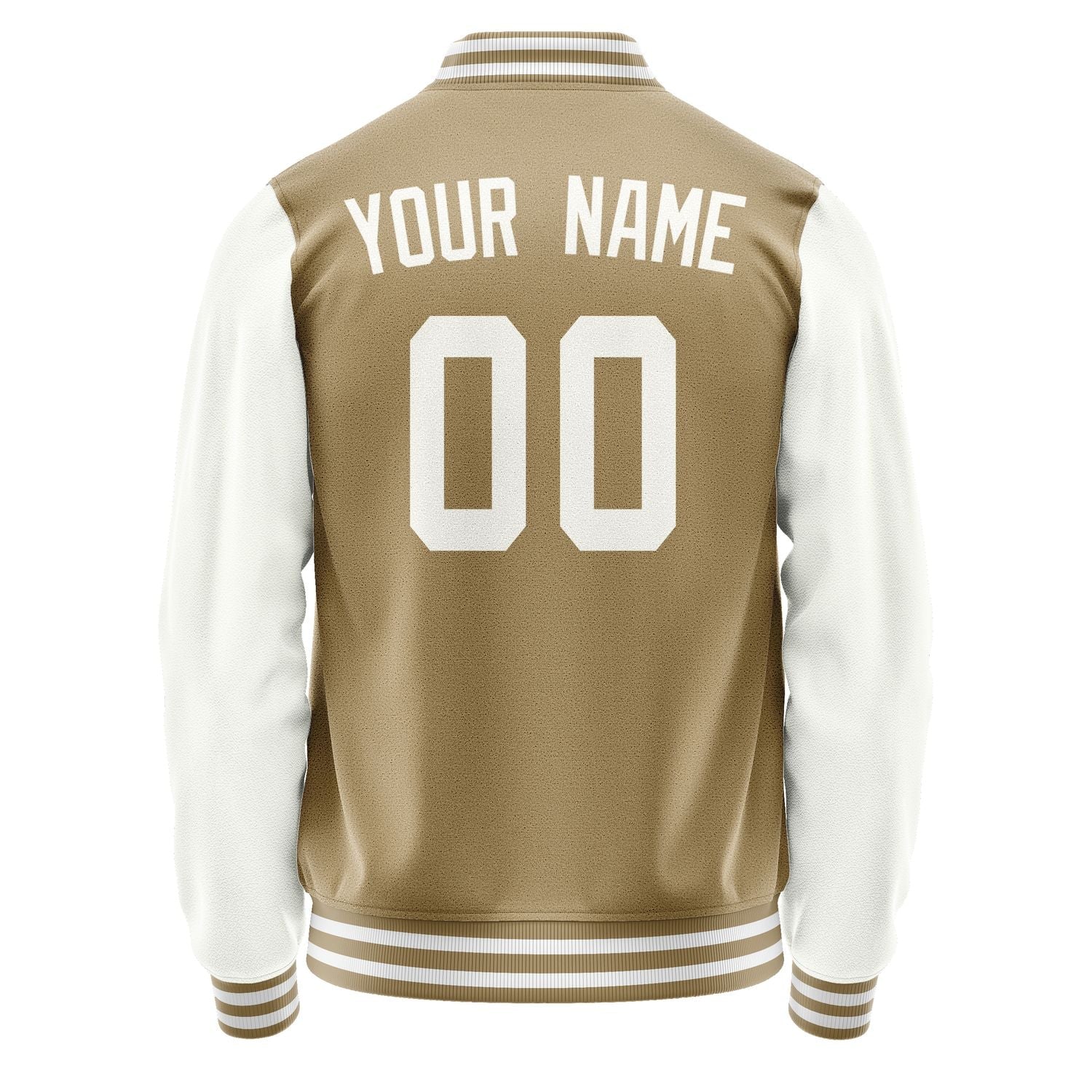 Custom Light Khaki White Jacket JA2525182518B31818