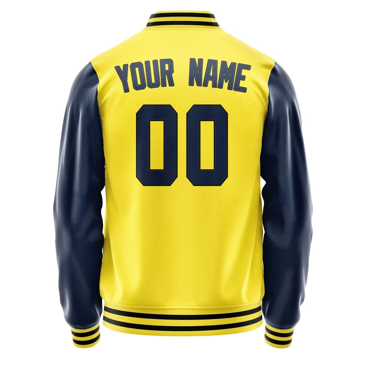 Custom Light Yellow Blue Jacket JA2626102617B31710