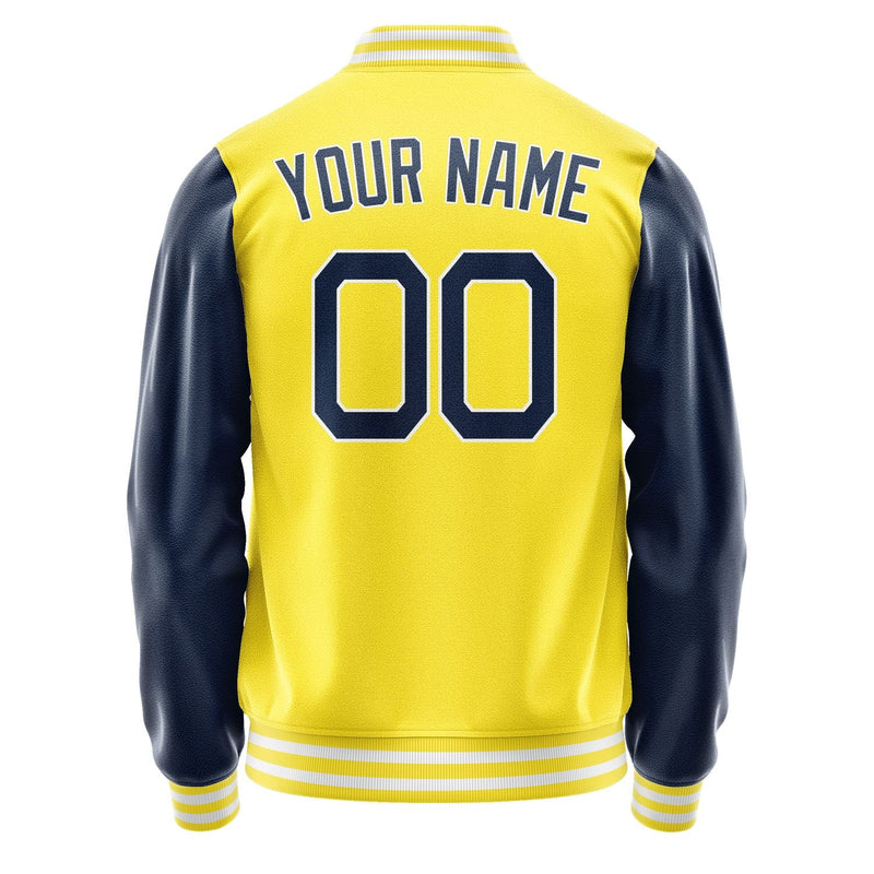 Custom Light Yellow Blue Jacket JA2626102618B21810