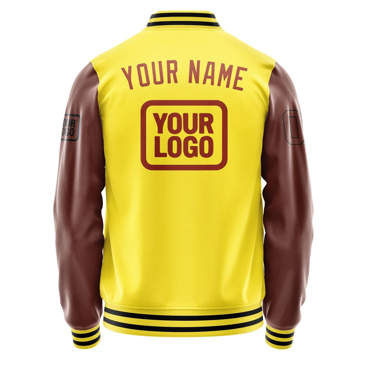 Custom Light Yellow Coral Red Jacket JA262616261717161617