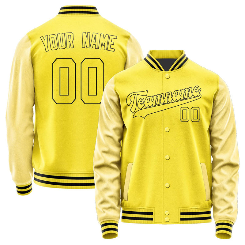 Custom Light Yellow Light Yellow Jacket JA2626262617B31726