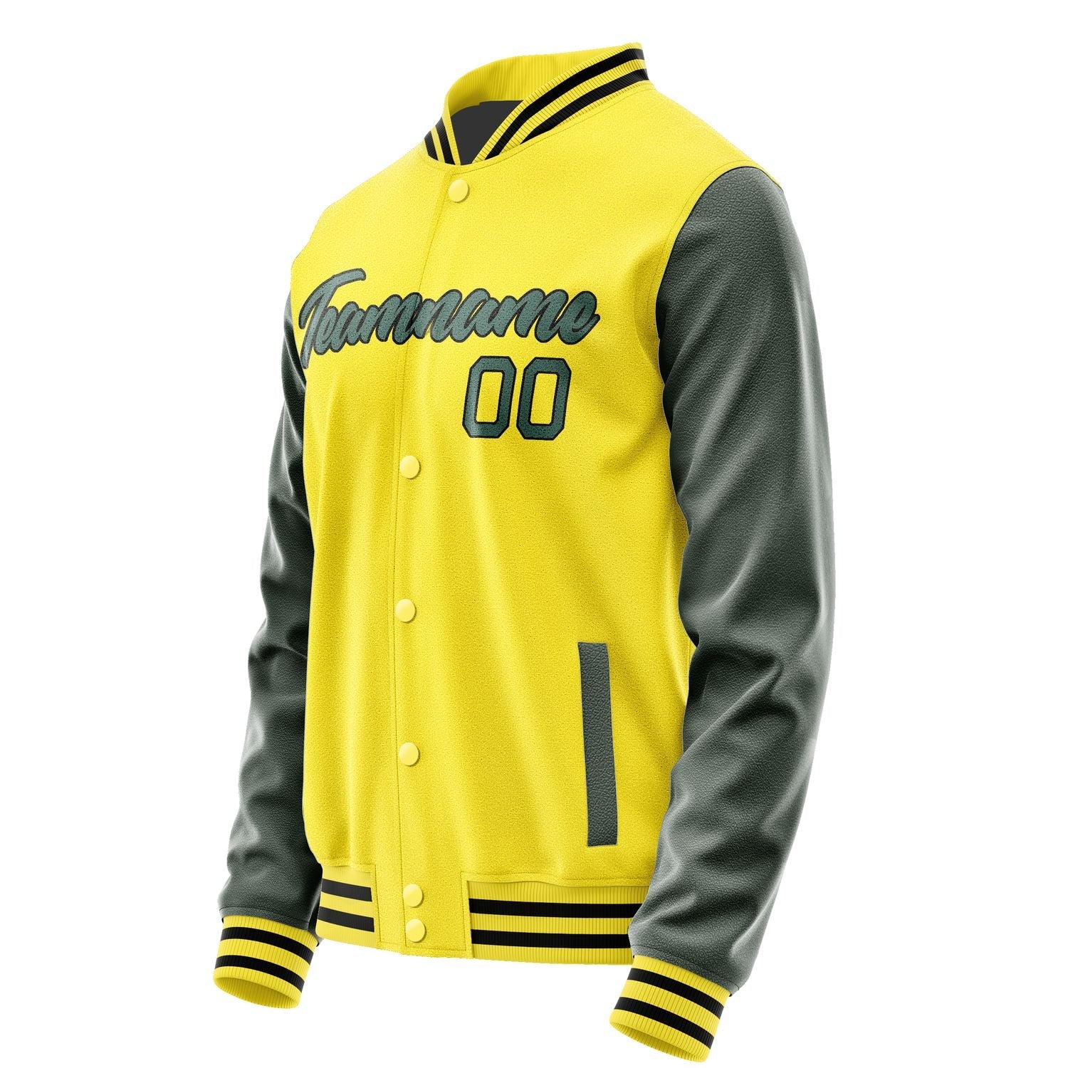 Custom Light Yellow Blue Green Jacket JA2626272617B21727