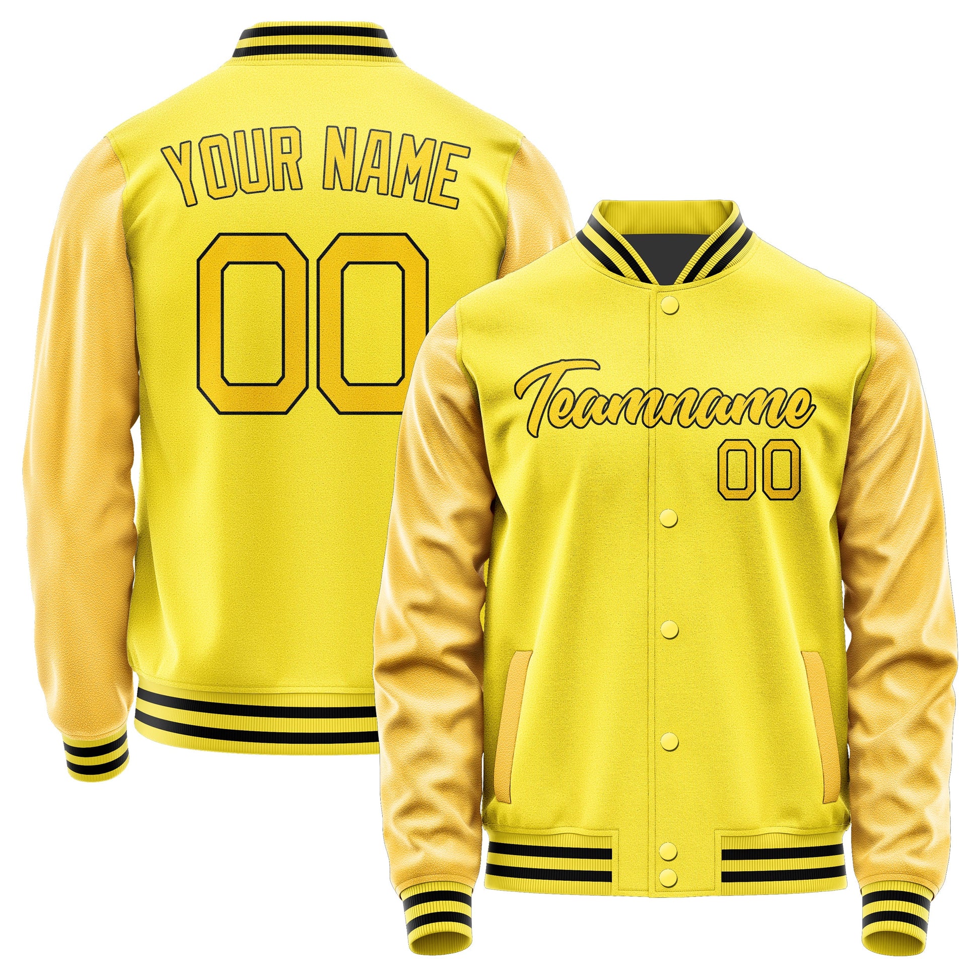 Custom Light Yellow Gold Jacket JA2626302617B21730