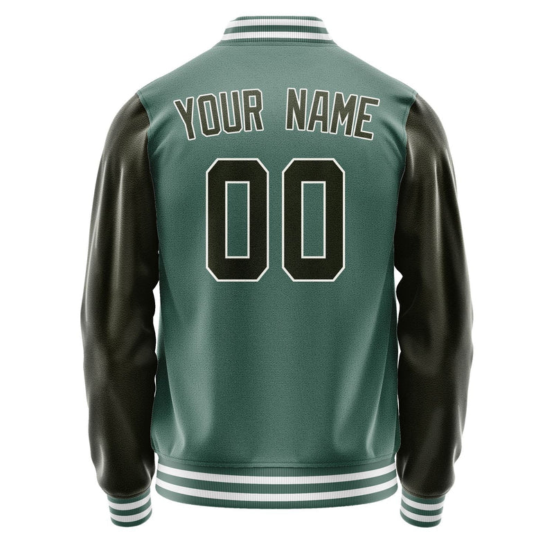 Custom Blue Green Olive Jacket JA2727022718B31802