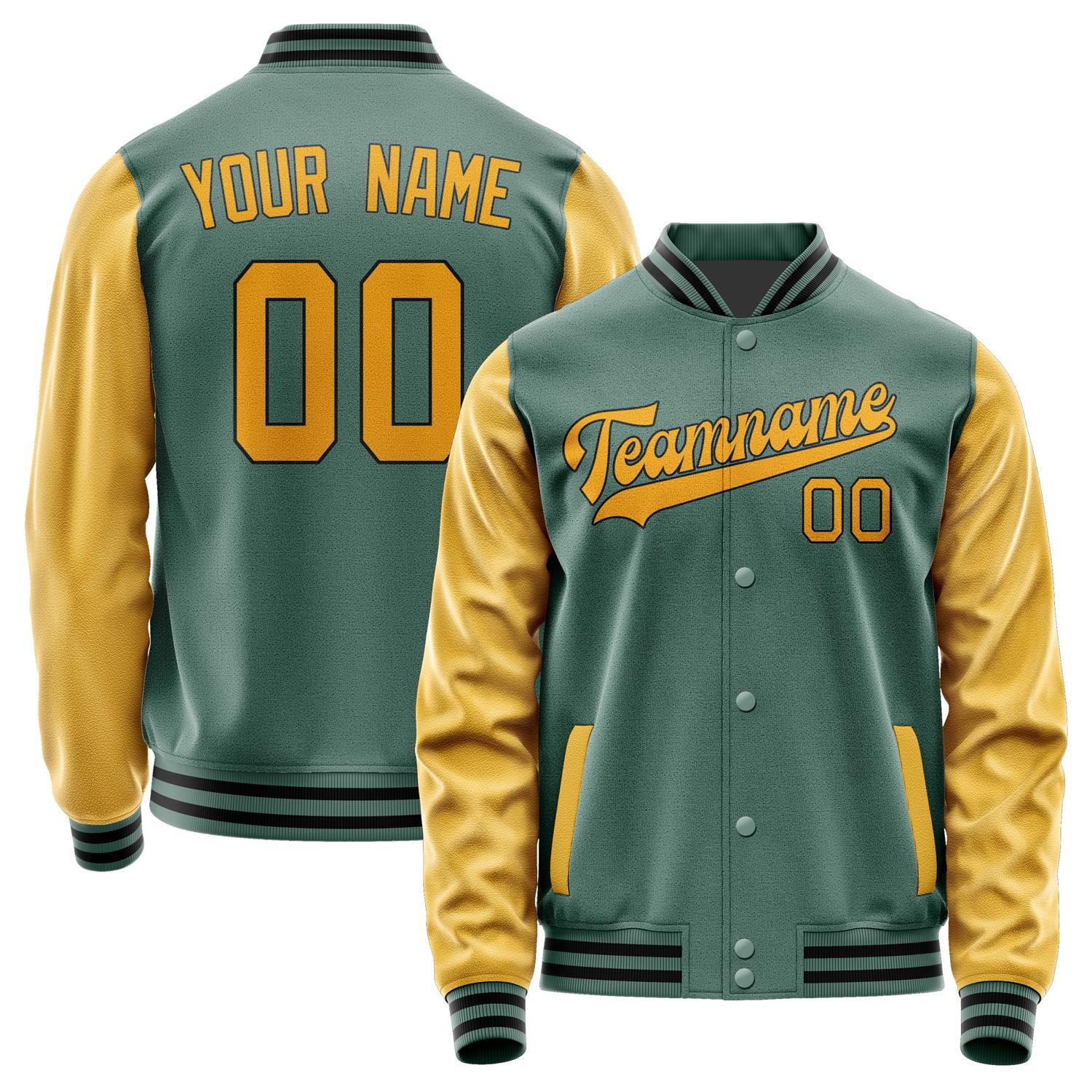 Custom Blue Green Yellow Jacket JA2727192717B31719