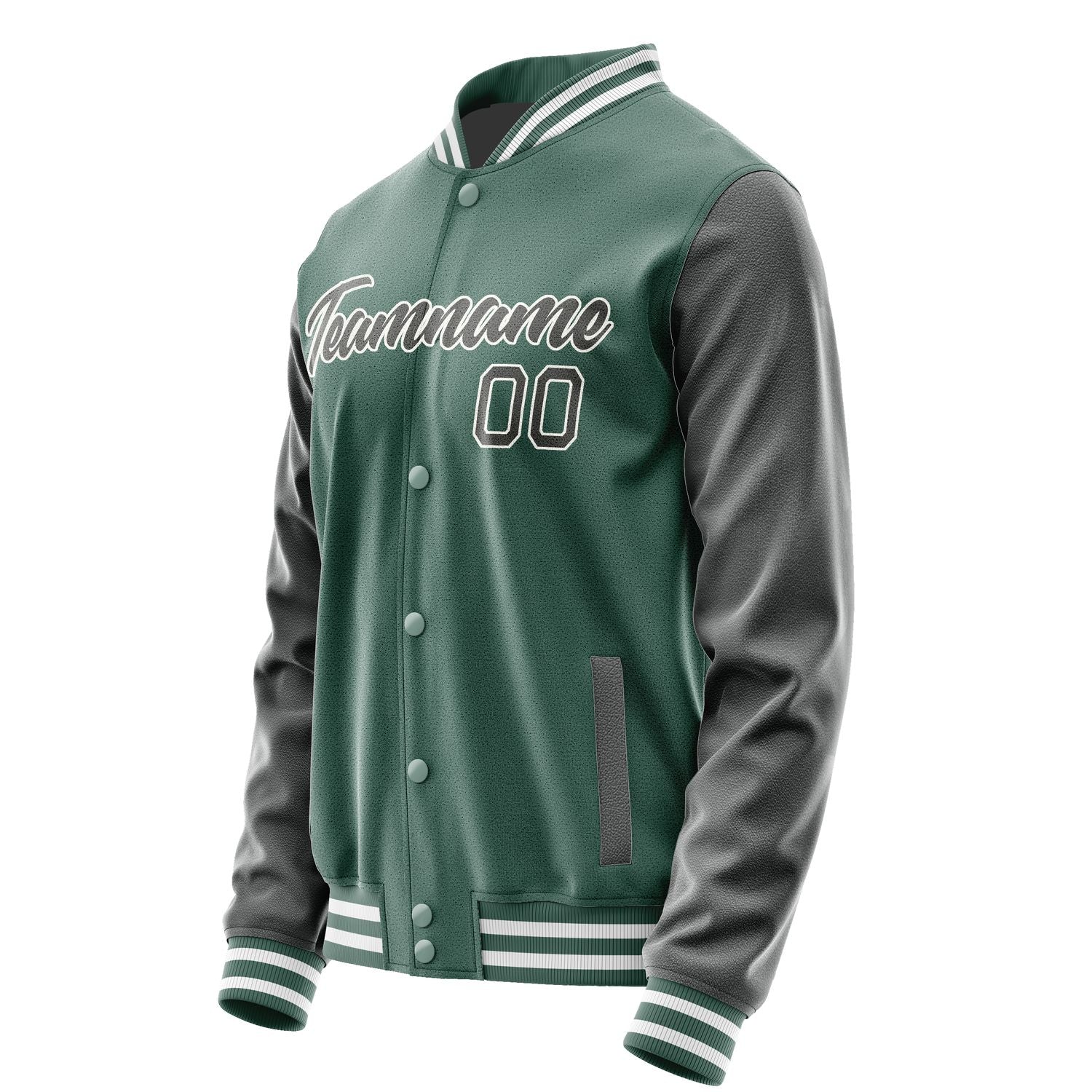Custom Blue Green Dark Grey Jacket JA2727202718B21820