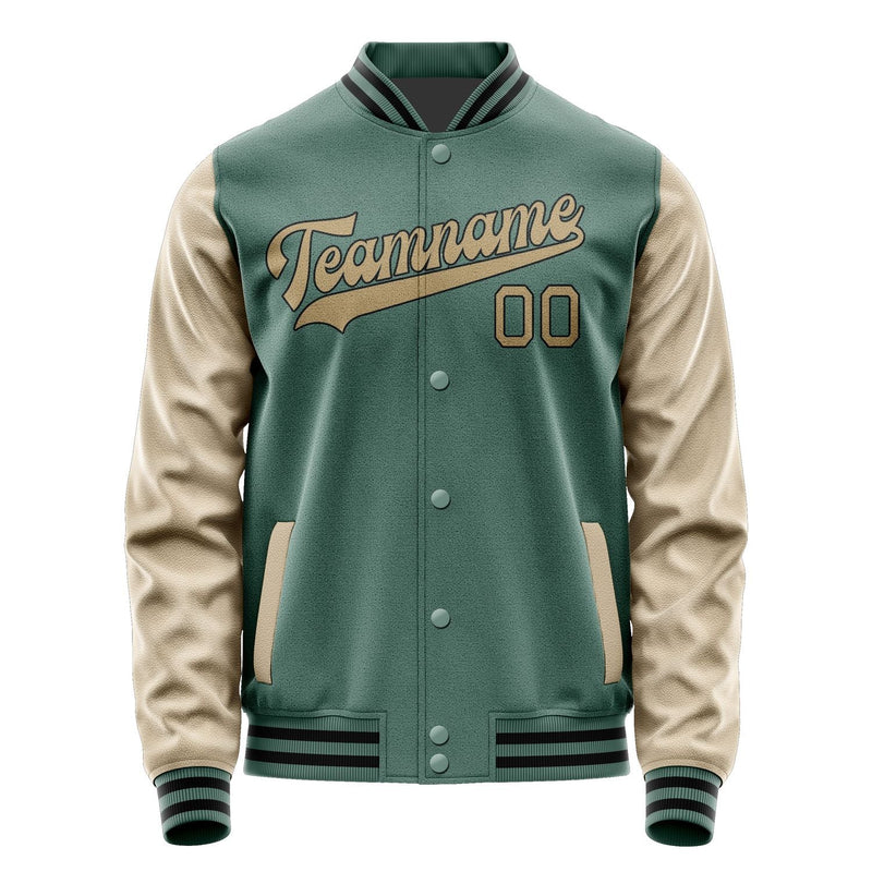 Custom Blue Green Light Khaki Jacket JA2727252717B31725