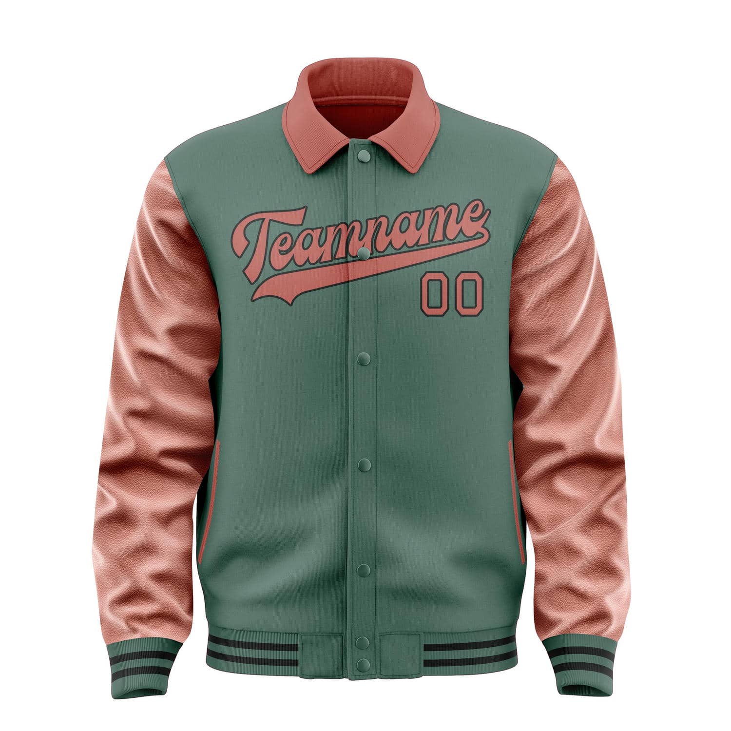 カスタムブルーグリーンコッパーローズジャケット