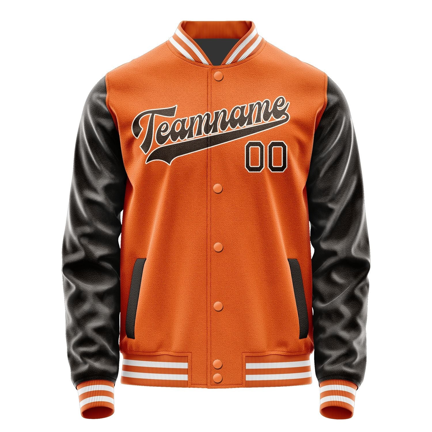 Custom Orange Brown Jacket JA2828012818B31801