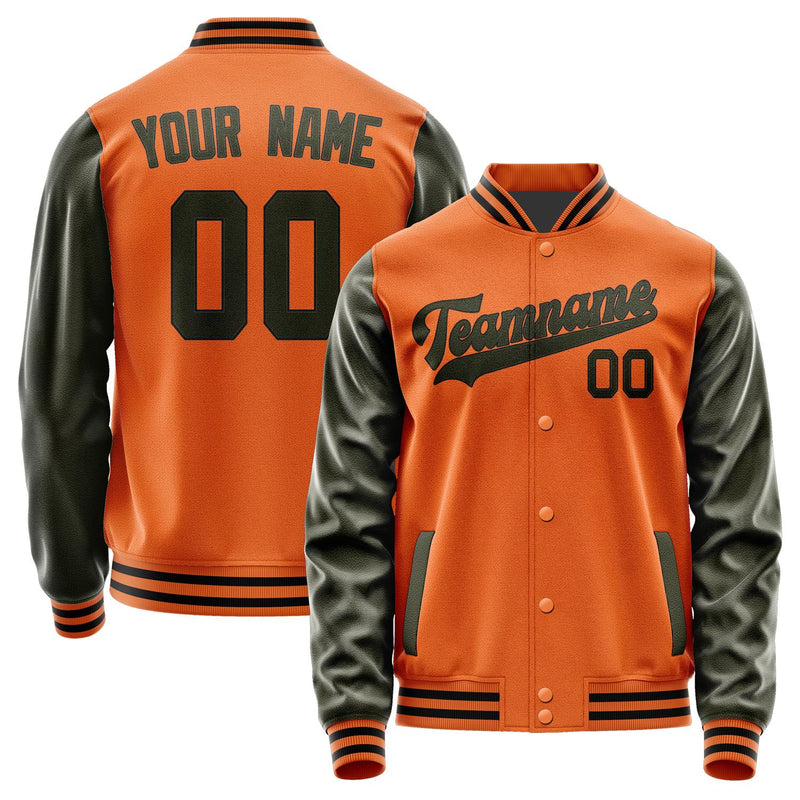 Custom Orange Olive Jacket JA2828022817B31702