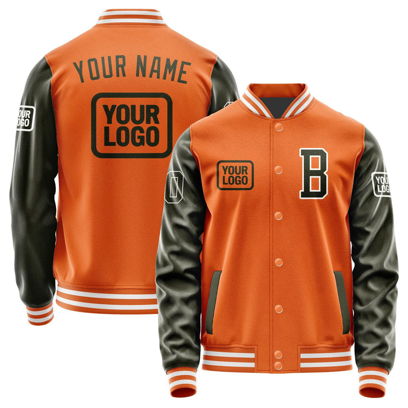 Custom Orange Olive Jacket JA282802281818020218