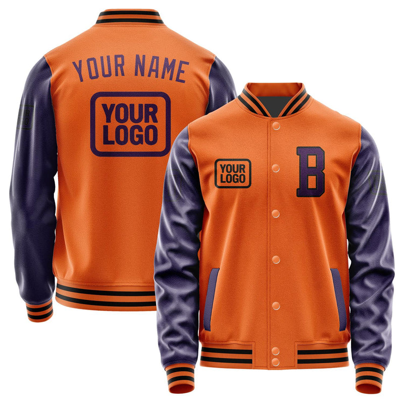 Custom Orange Purple Jacket JA282807281717070717