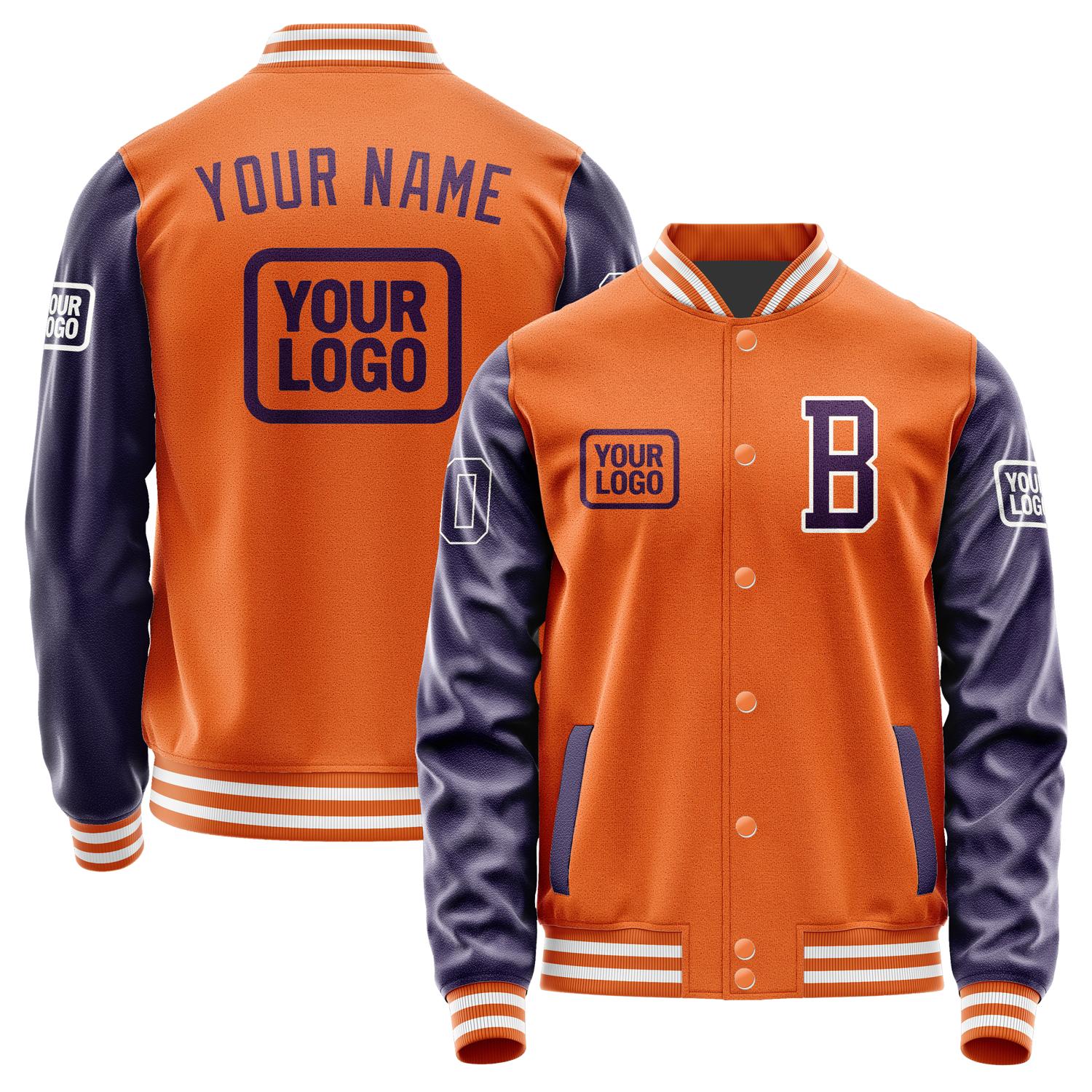 Custom Orange Purple Jacket JA282807281818070718