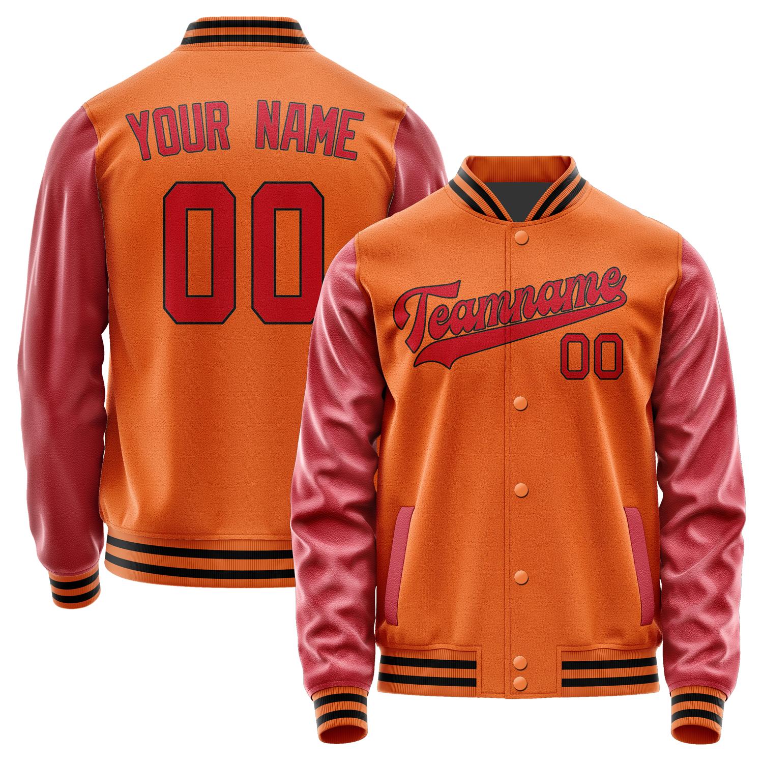 Custom Orange Red Jacket JA2828142817B31714
