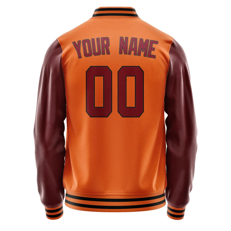Custom Orange Crimson Red Jacket JA2828152817B31715