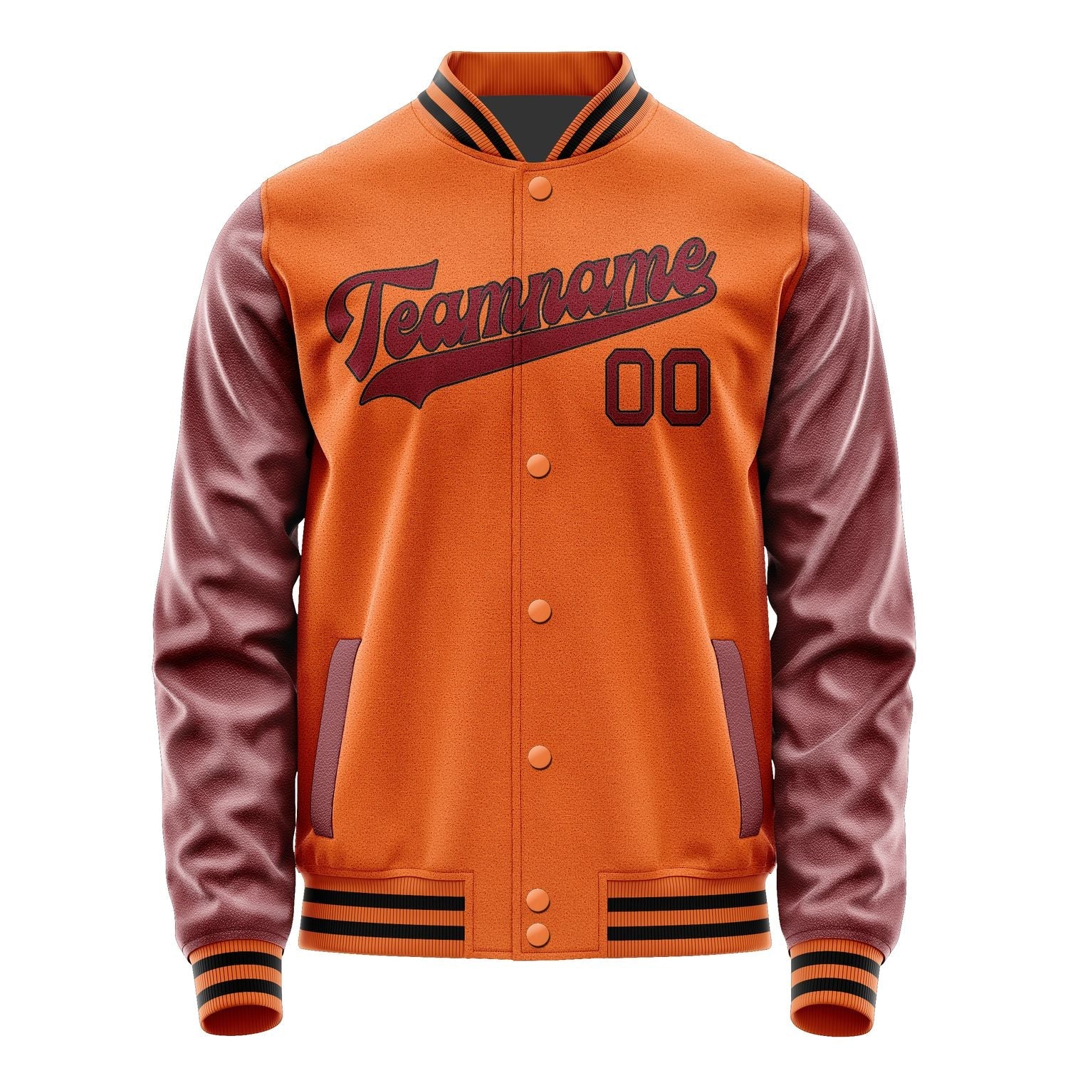 Custom Orange Crimson Red Jacket JA2828152817B31715