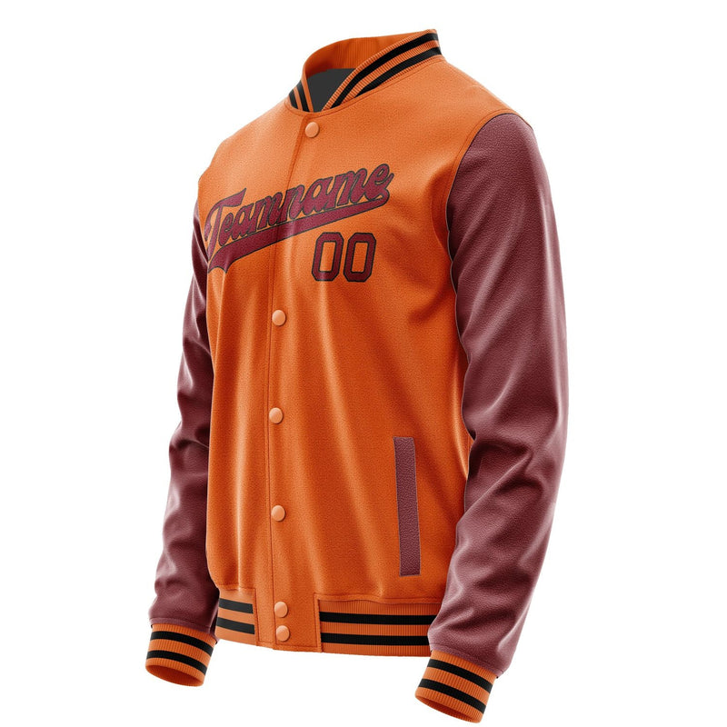 Custom Orange Crimson Red Jacket JA2828152817B31715