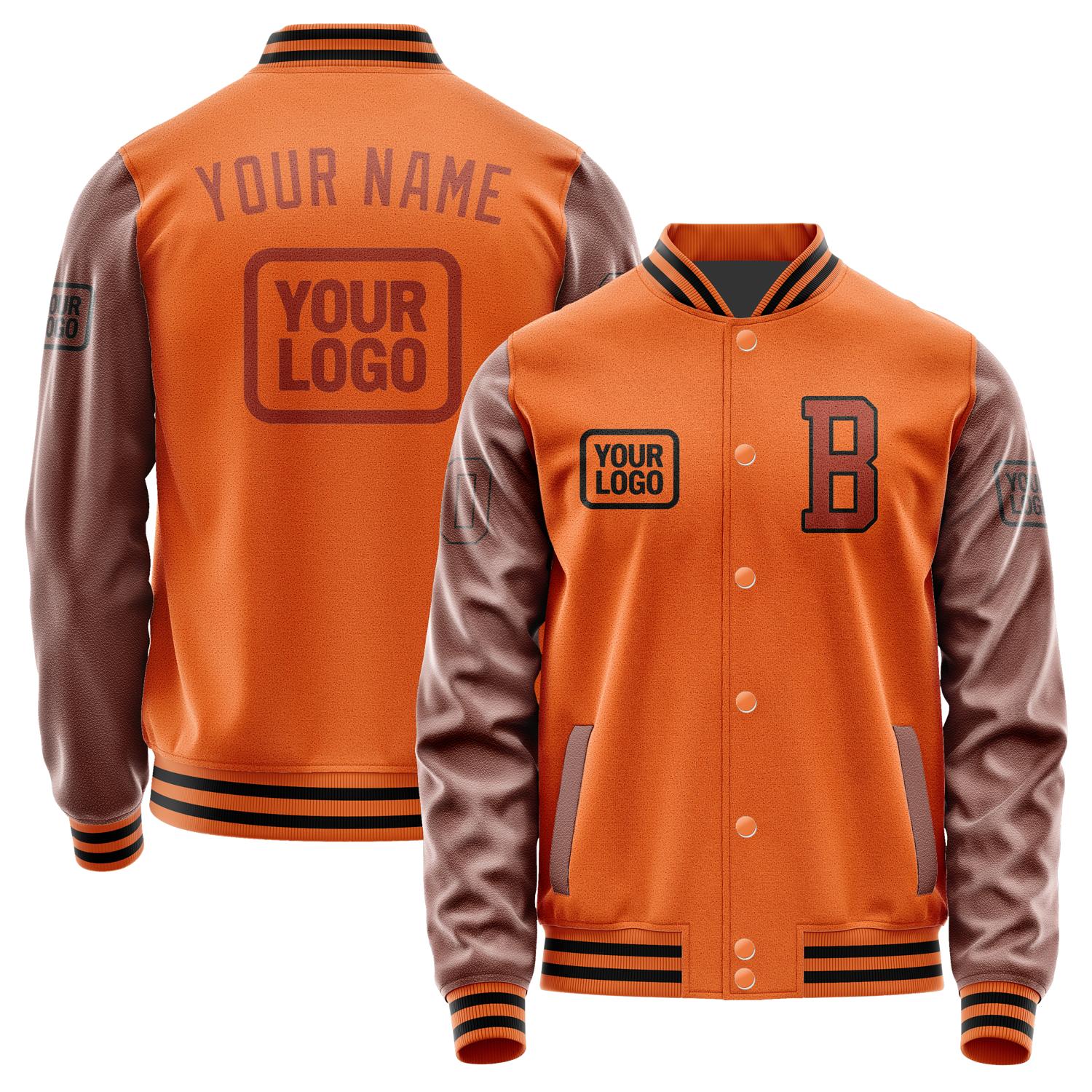 Custom Orange Coral Red Jacket JA282816281717161617