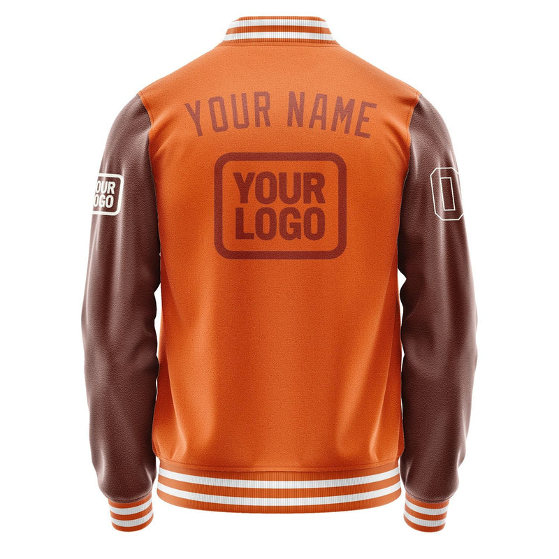 Custom Orange Coral Red Jacket JA282816281818161618
