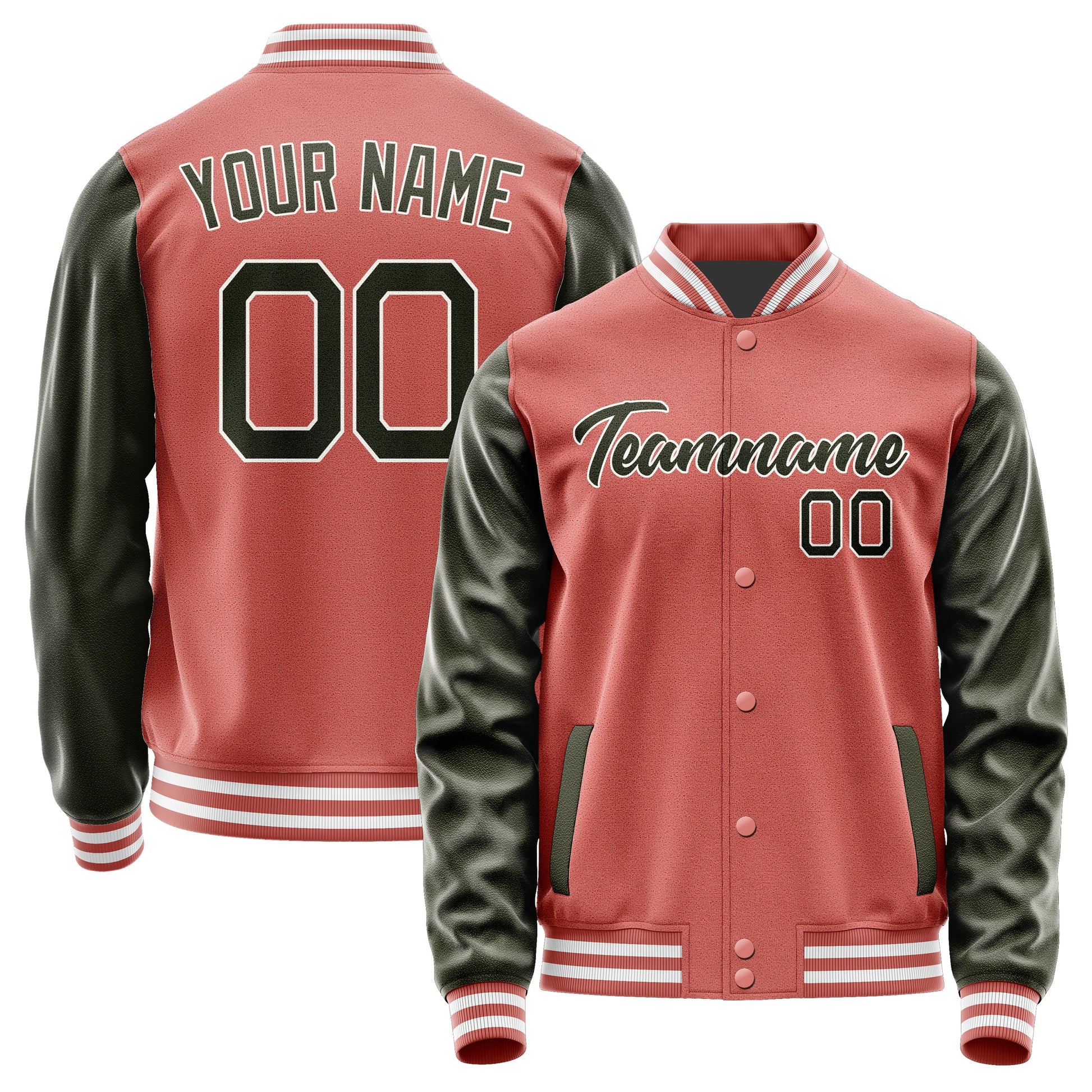 Custom Copper Rose Olive Jacket JA2929022918B21802
