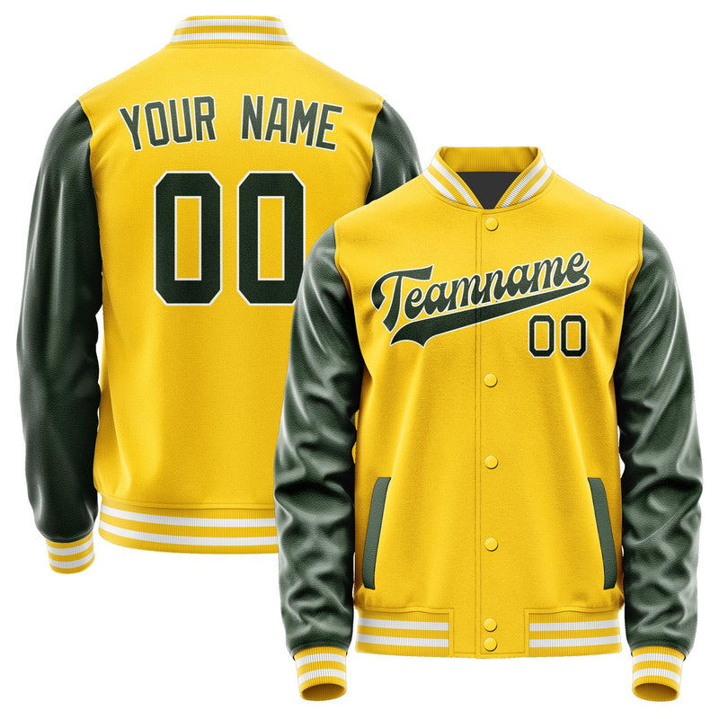 Custom Gold Dark Green Jacket JA3030063018B31806