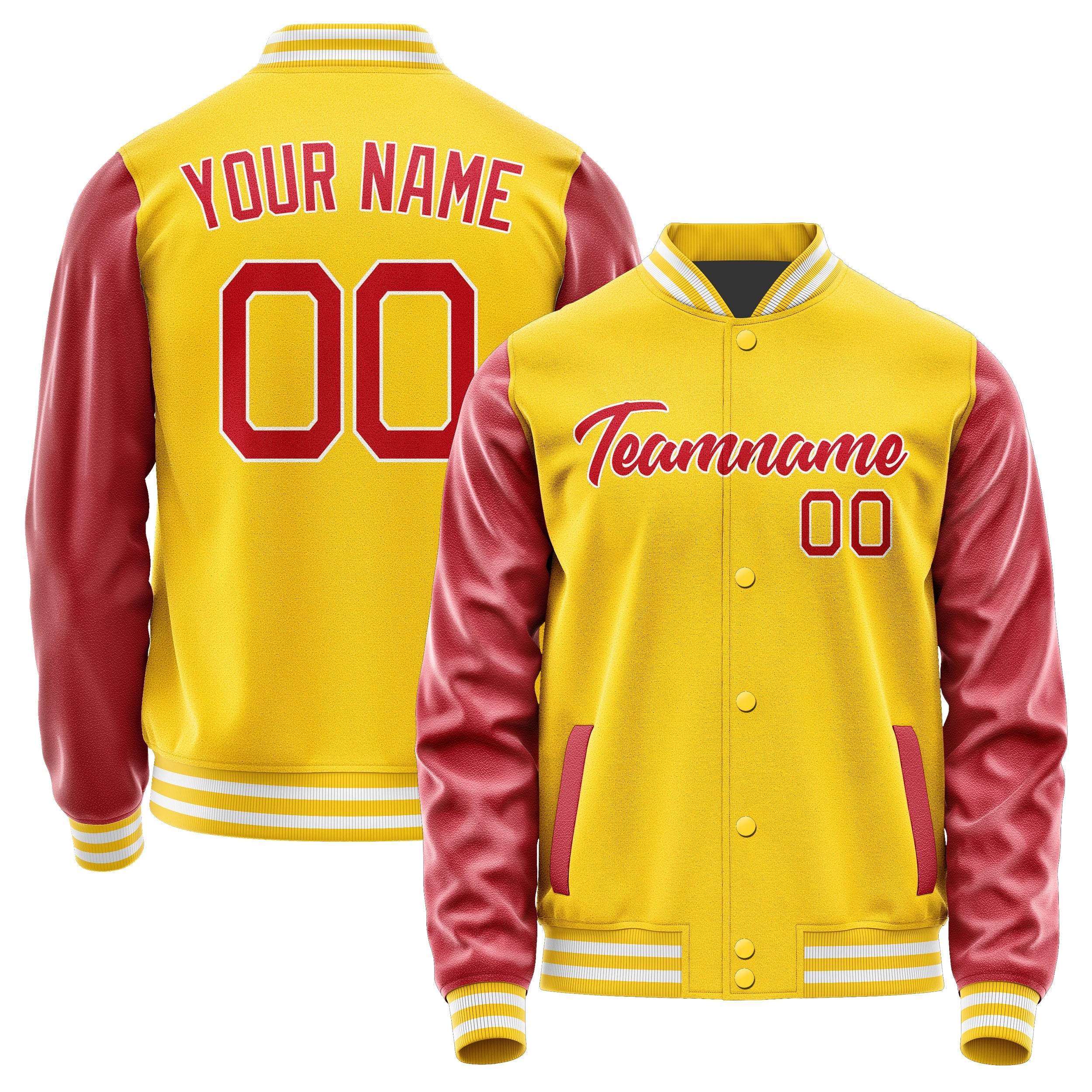Custom Gold Red Jacket JA3030143018B21814
