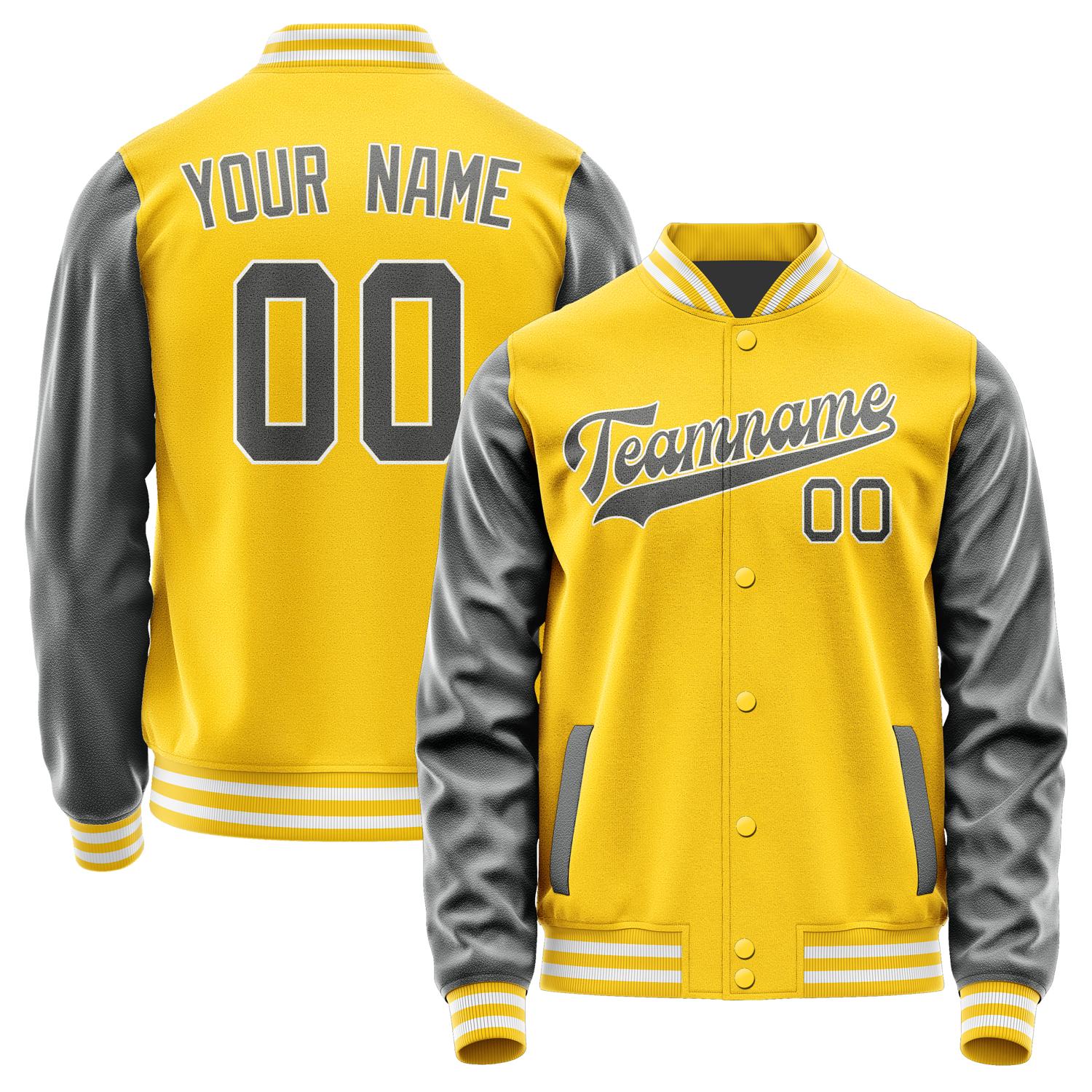 Custom Gold Dark Grey Jacket JA3030203018B31820