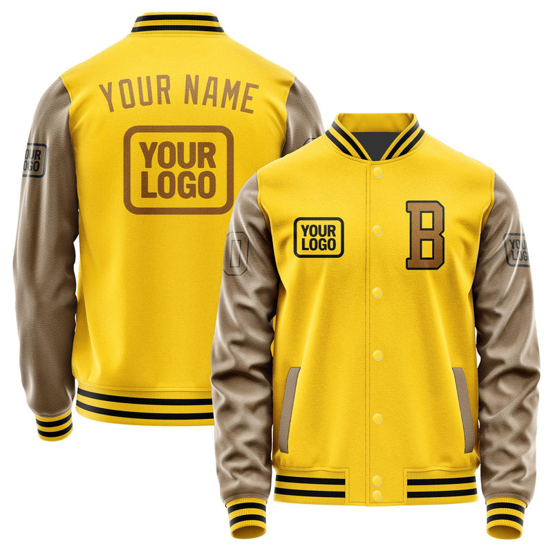 Custom Gold Khaki Jacket JA303022301717222217