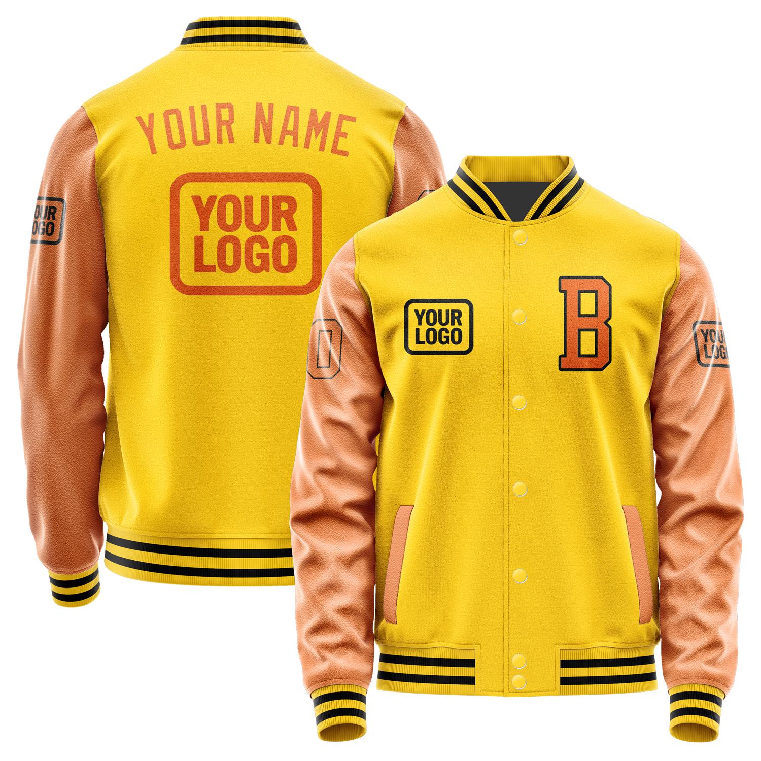 Custom Gold Orange Jacket JA303028301717282817