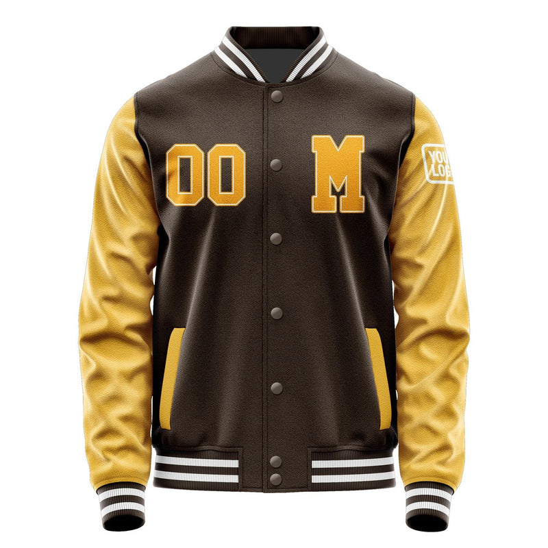 Custom Brown Yellow Jacket Jb0101190118191818