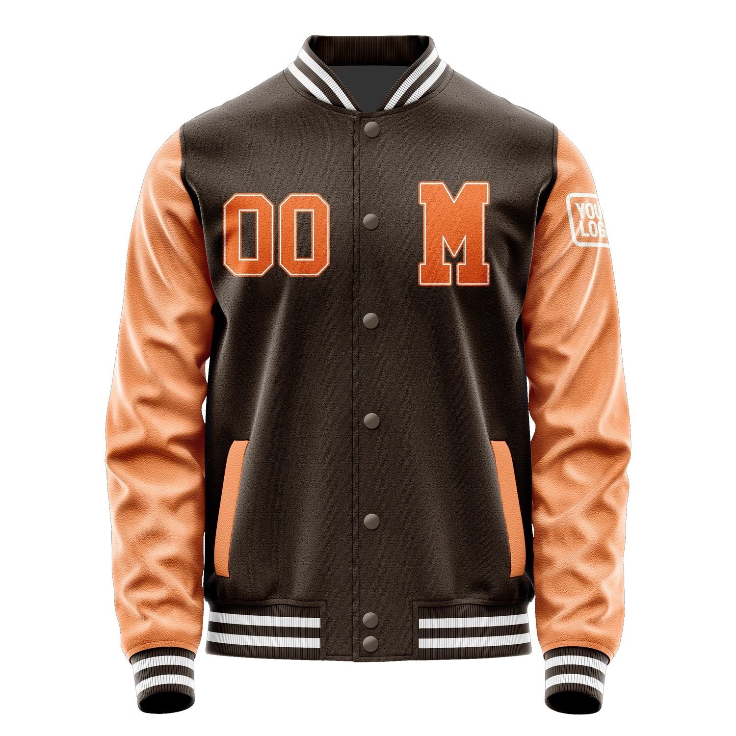 Custom Brown Orange Jacket Jb0101280118281818