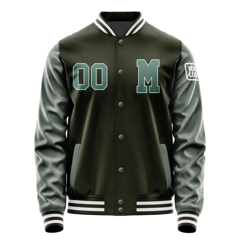 Custom Olive Blue Green Jacket Jb0202270218271818