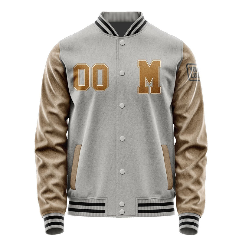 Custom Gray Khaki Jacket Jb0404220417221817