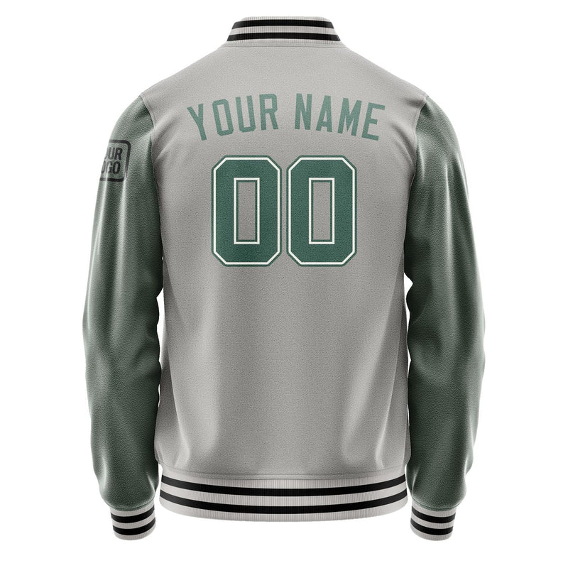 Custom Gray Blue Green Jacket Jb0404270417271817