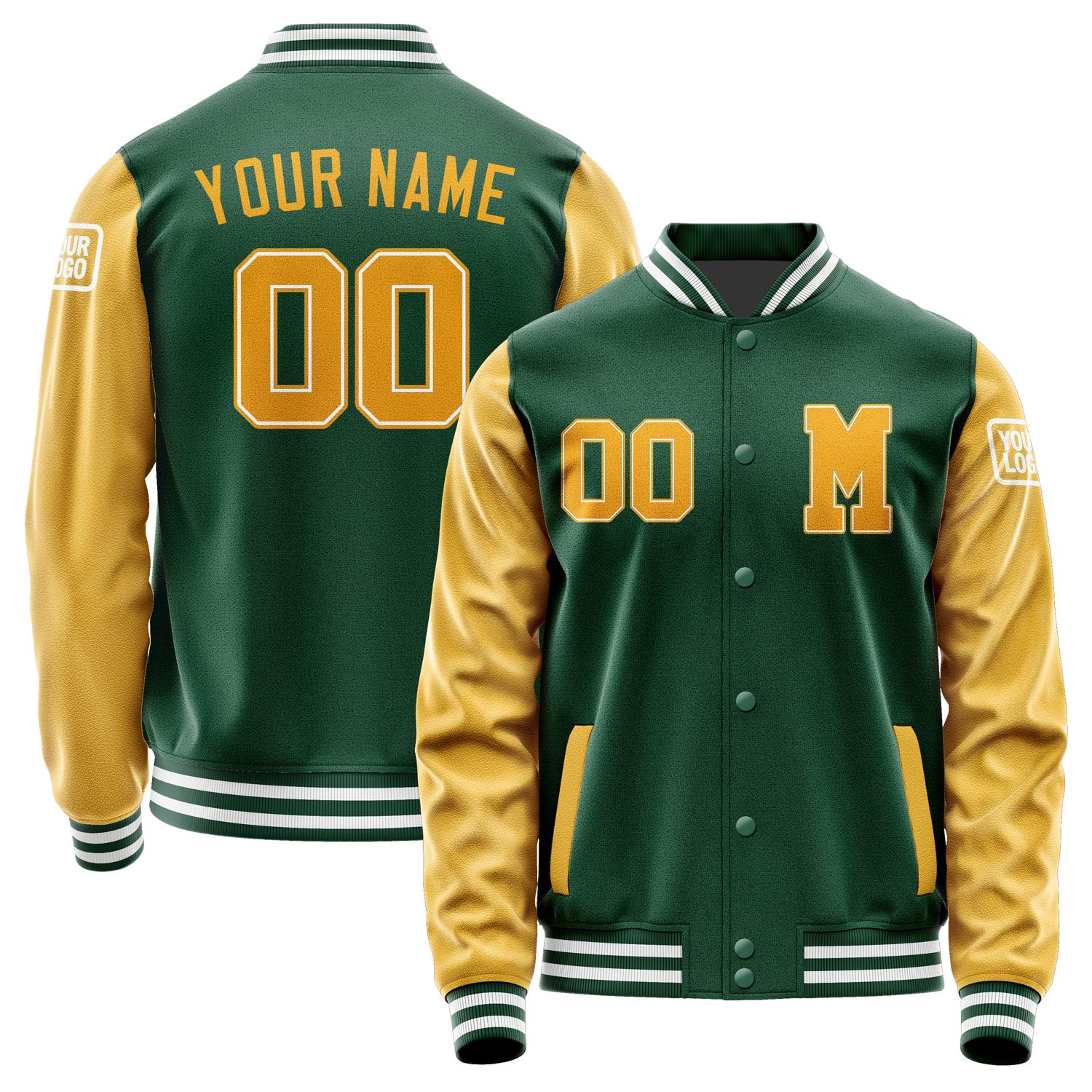 Custom Green Yellow Jacket Jb0505190518191818
