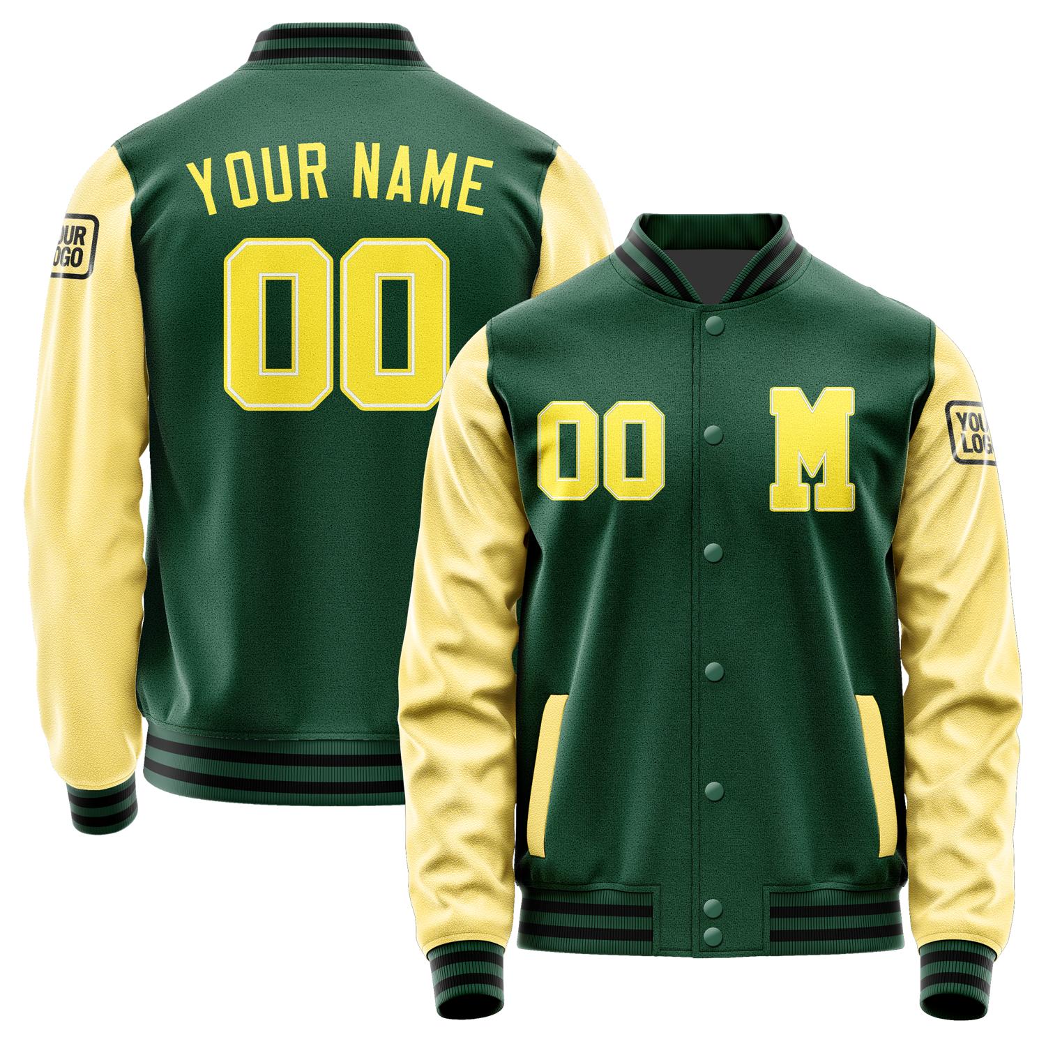 Custom Green Light Yellow Jacket Jb0505260517261817