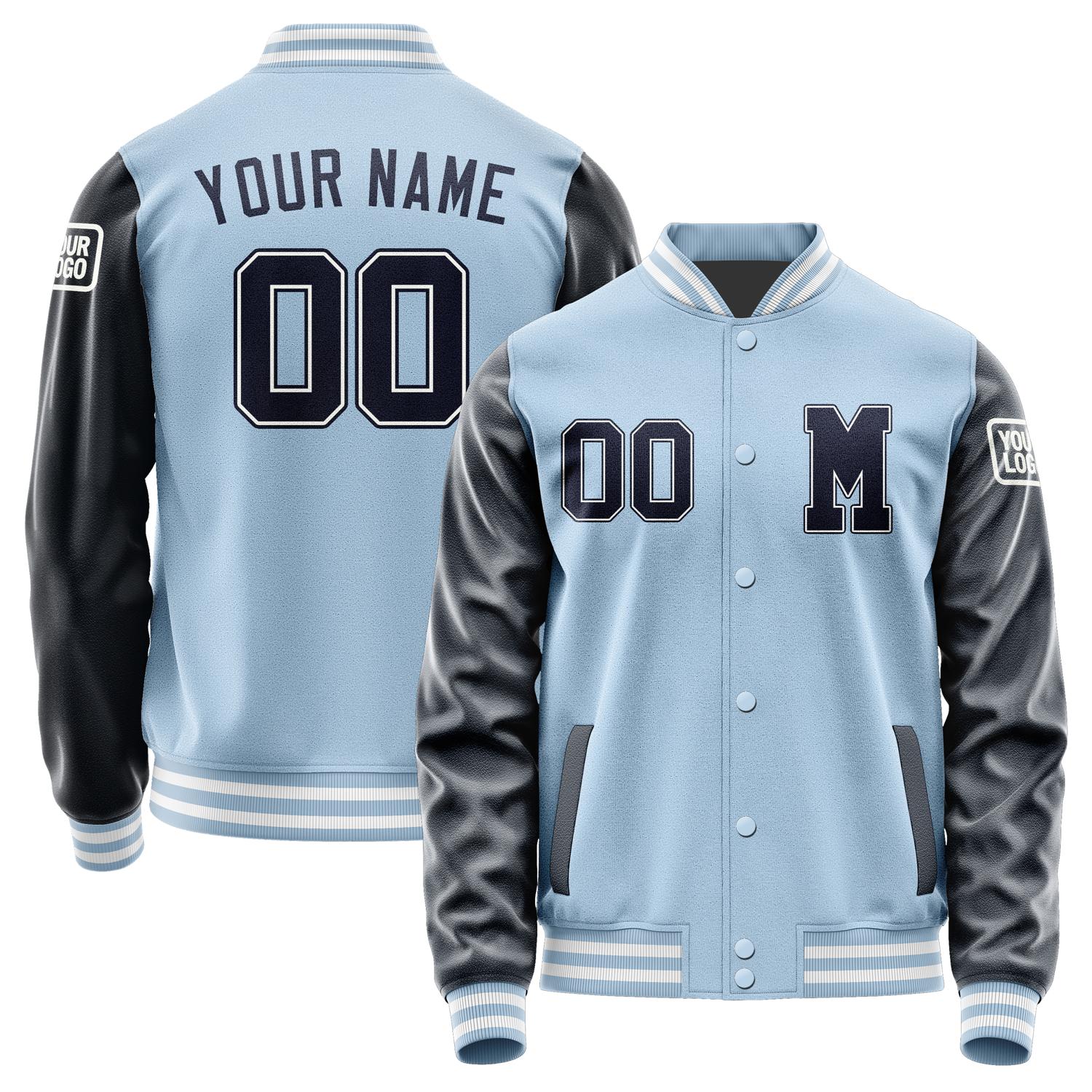 Custom Light Blue Navy Jacket Jb0808110818111818