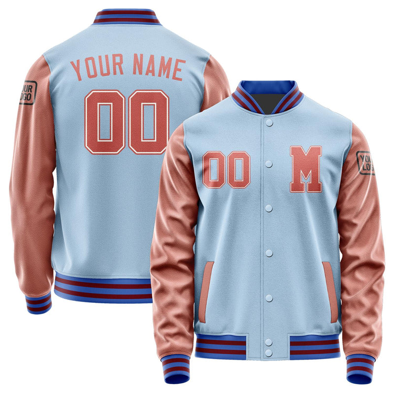 Custom Light Blue Copper Rose Jacket Jb0808290915291817
