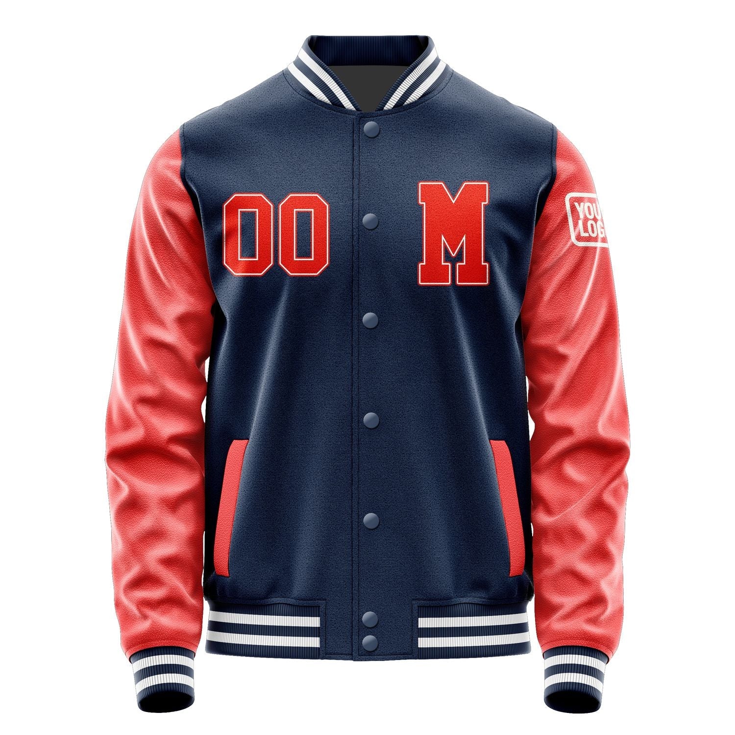 Custom Blue Orange Red Jacket Jb1010121018121818