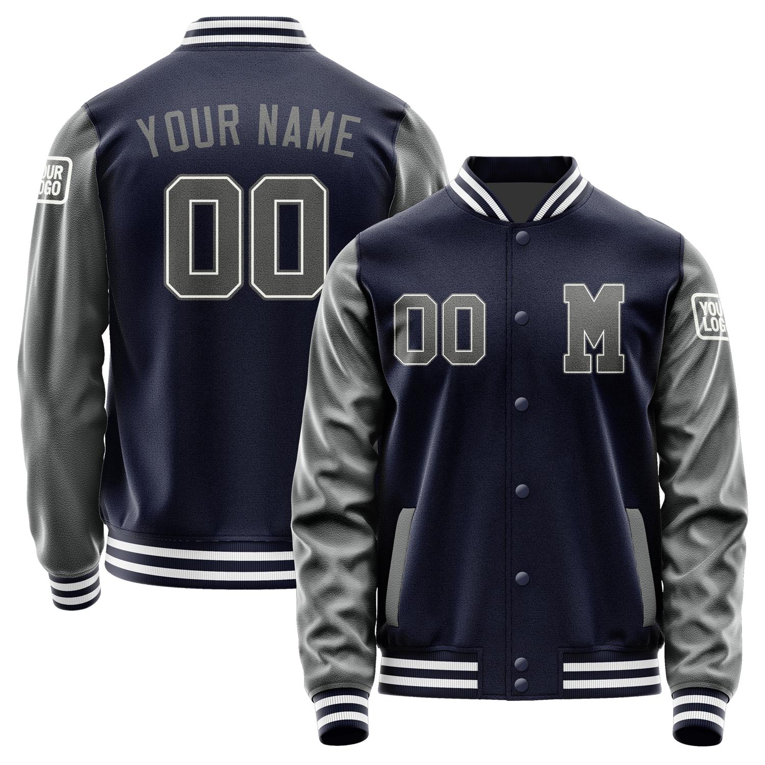 Custom Navy Dark Grey Jacket Jb1111201118201818