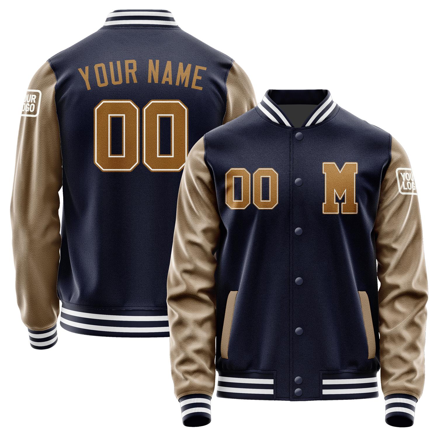 Custom Navy Khaki Jacket Jb1111221118221818