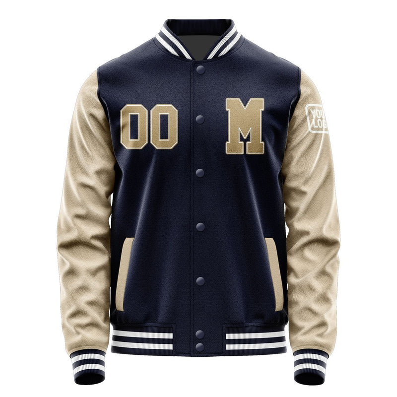 Custom Navy Light Khaki Jacket Jb1111251118251818