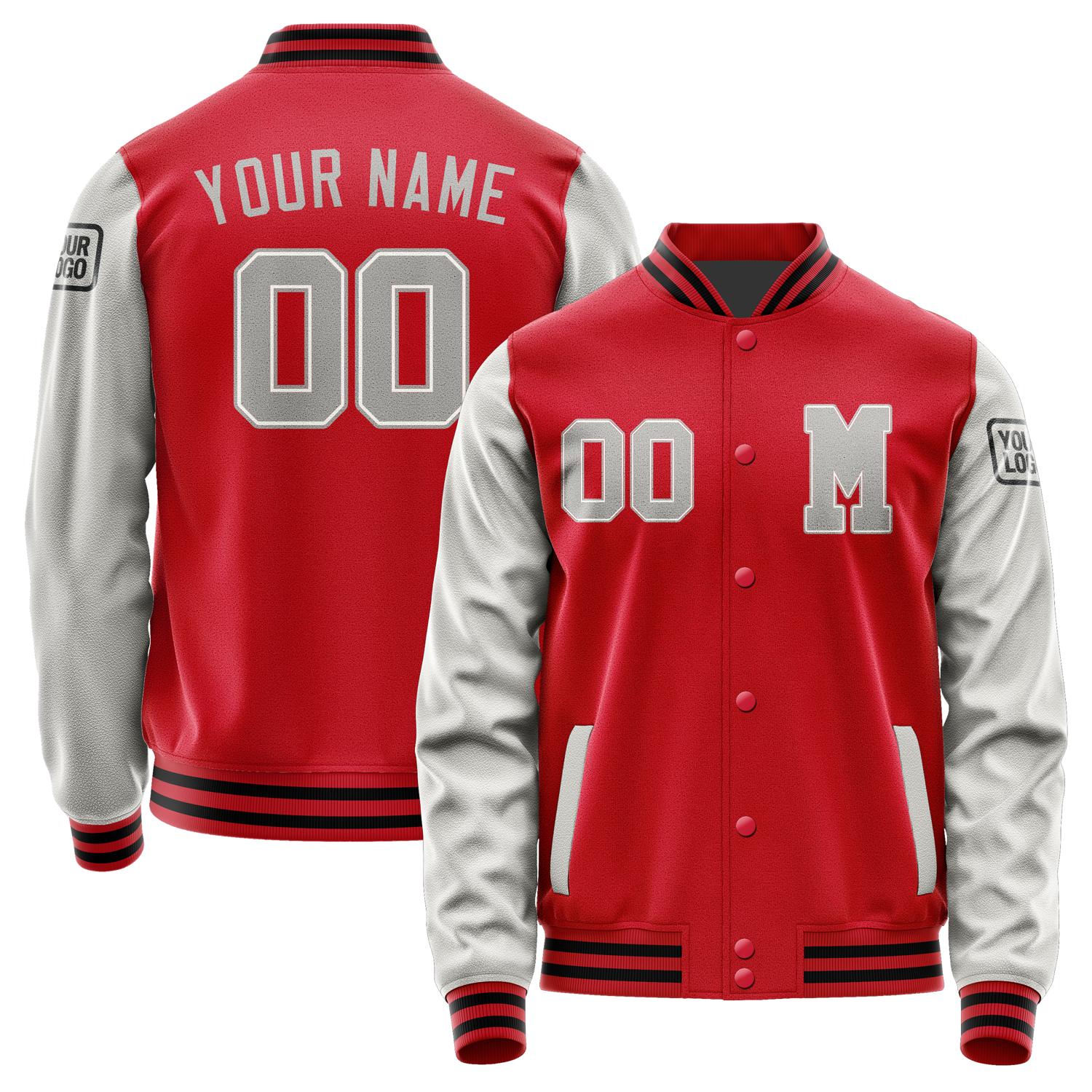 Custom Red Gray Jacket Jb1414041417041817