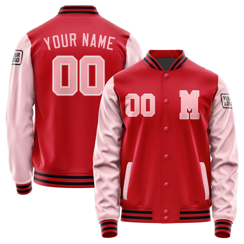 Custom Red Light Pink Jacket Jb1414211417211817