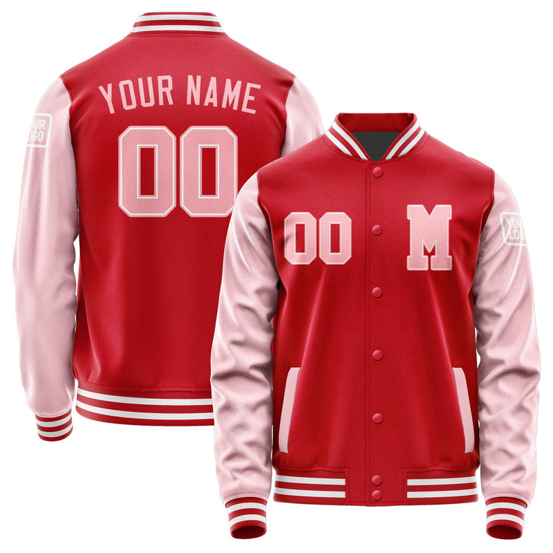 Custom Red Light Pink Jacket Jb1414211418211818