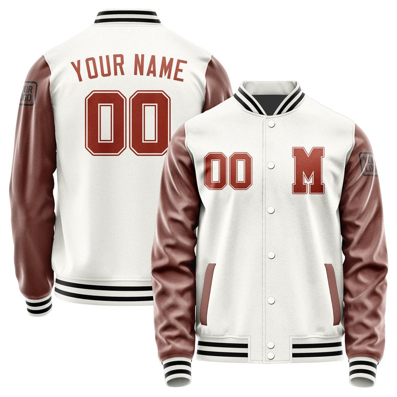 Custom White Coral Red Jacket Jb1818161817161817