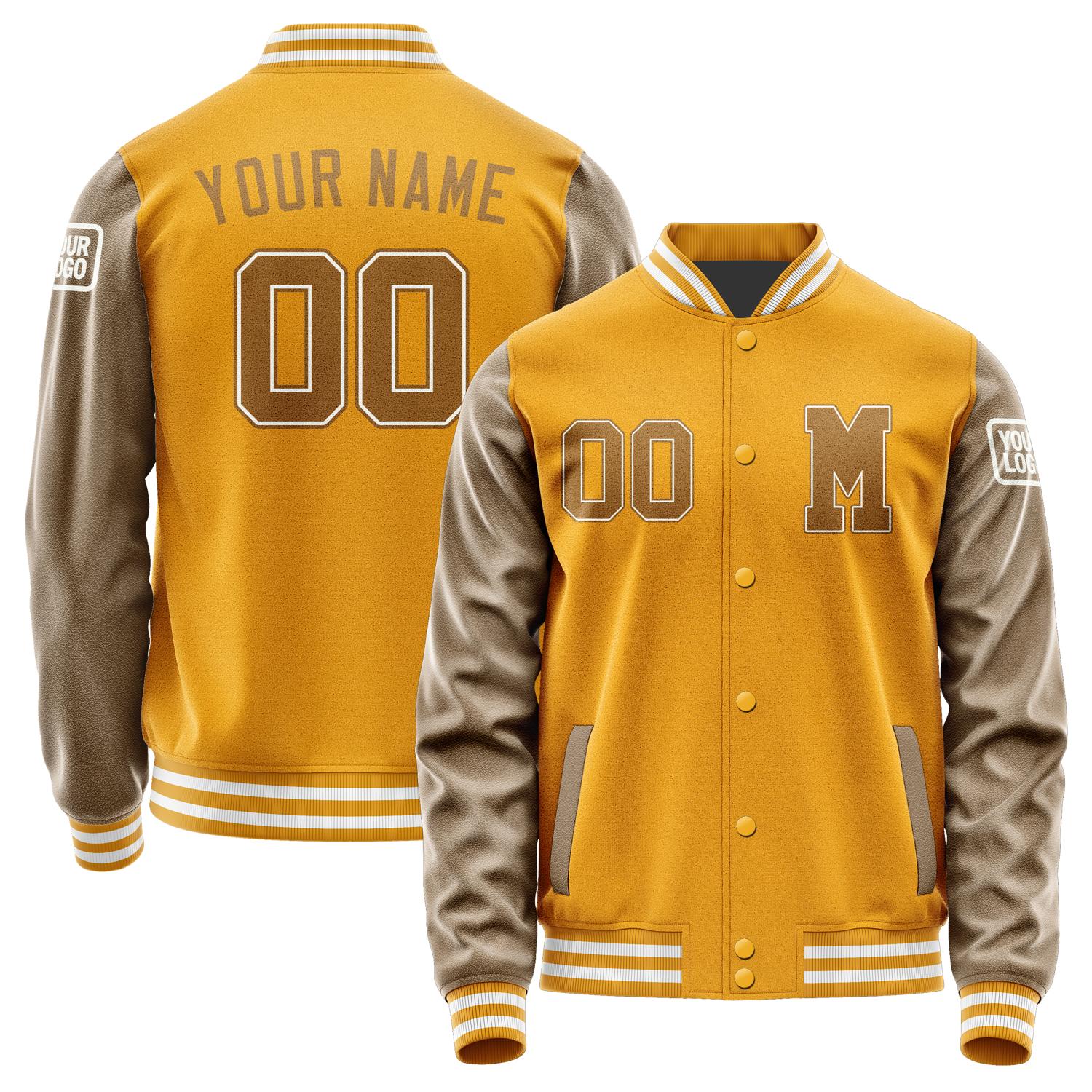 Custom Yellow Khaki Jacket Jb1919221918221818