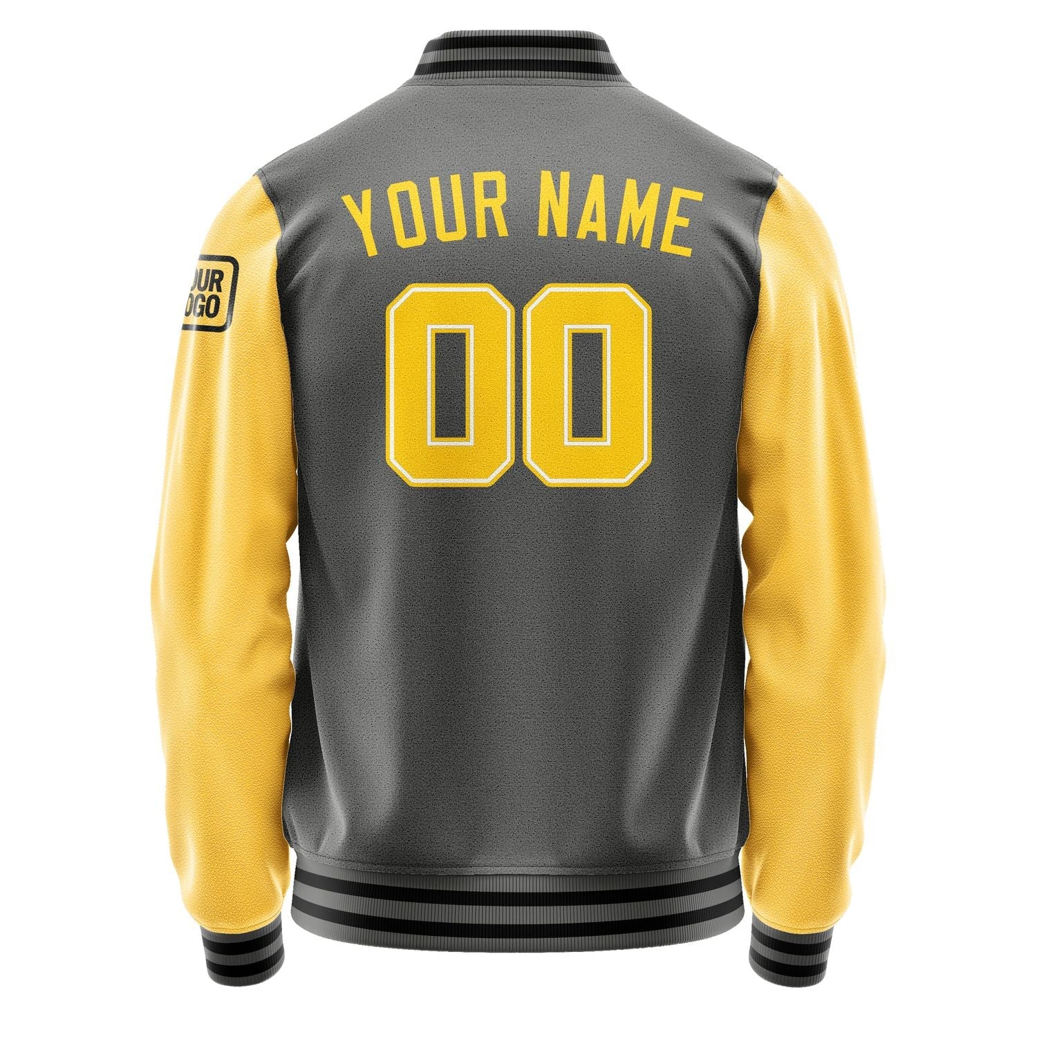 Custom Dark Grey Gold Jacket Jb2020302017301817