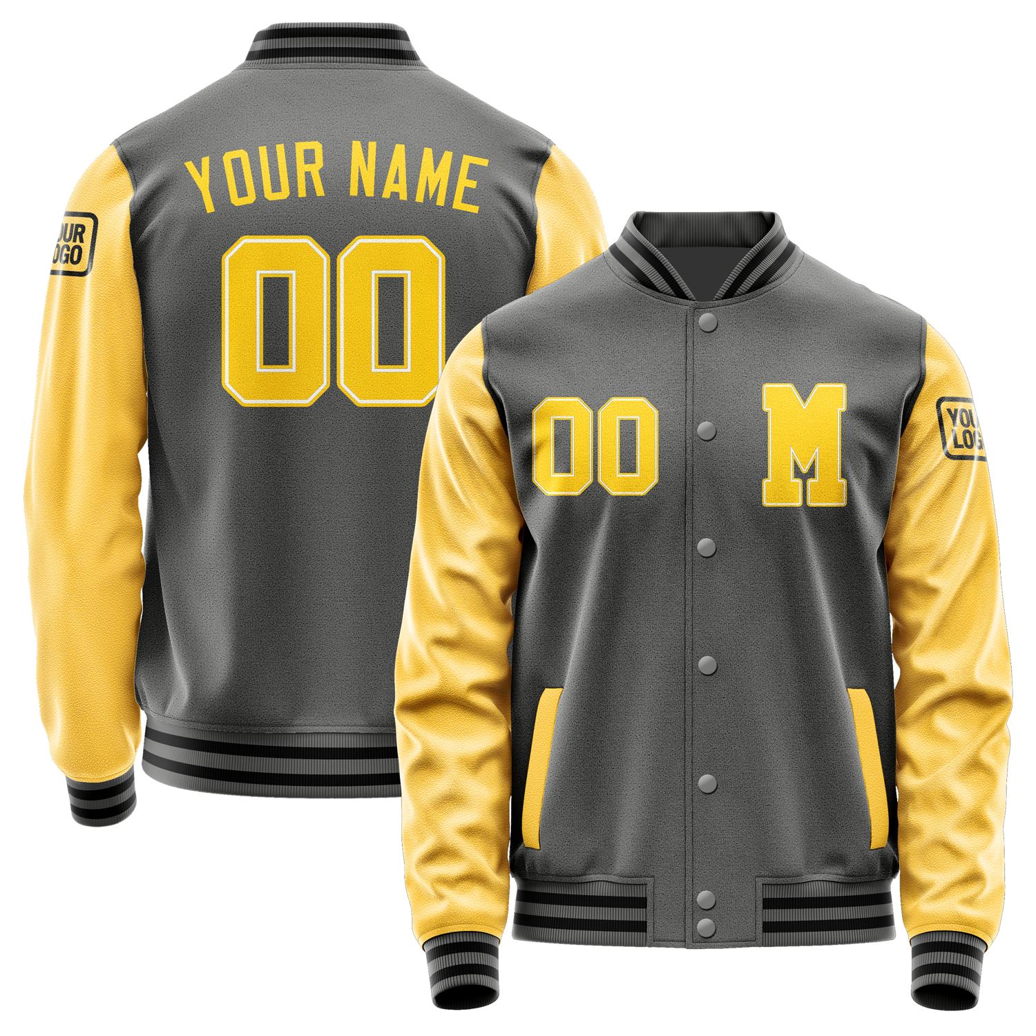 Custom Dark Grey Gold Jacket Jb2020302017301817