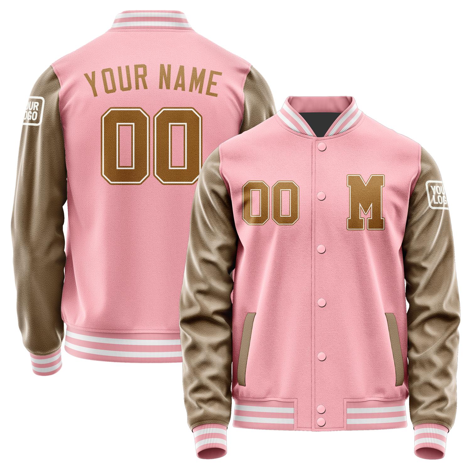 Custom Light Pink Khaki Jacket Jb2121222118221818